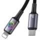 Дата кабель Usams US-SJ753 With Colorful Light Huan Ser. Type-C to Lightning 30W (1.2m)