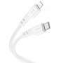 Дата кабель Hoco X97 Crystal color Type-C to Lightning 20W (1m) White