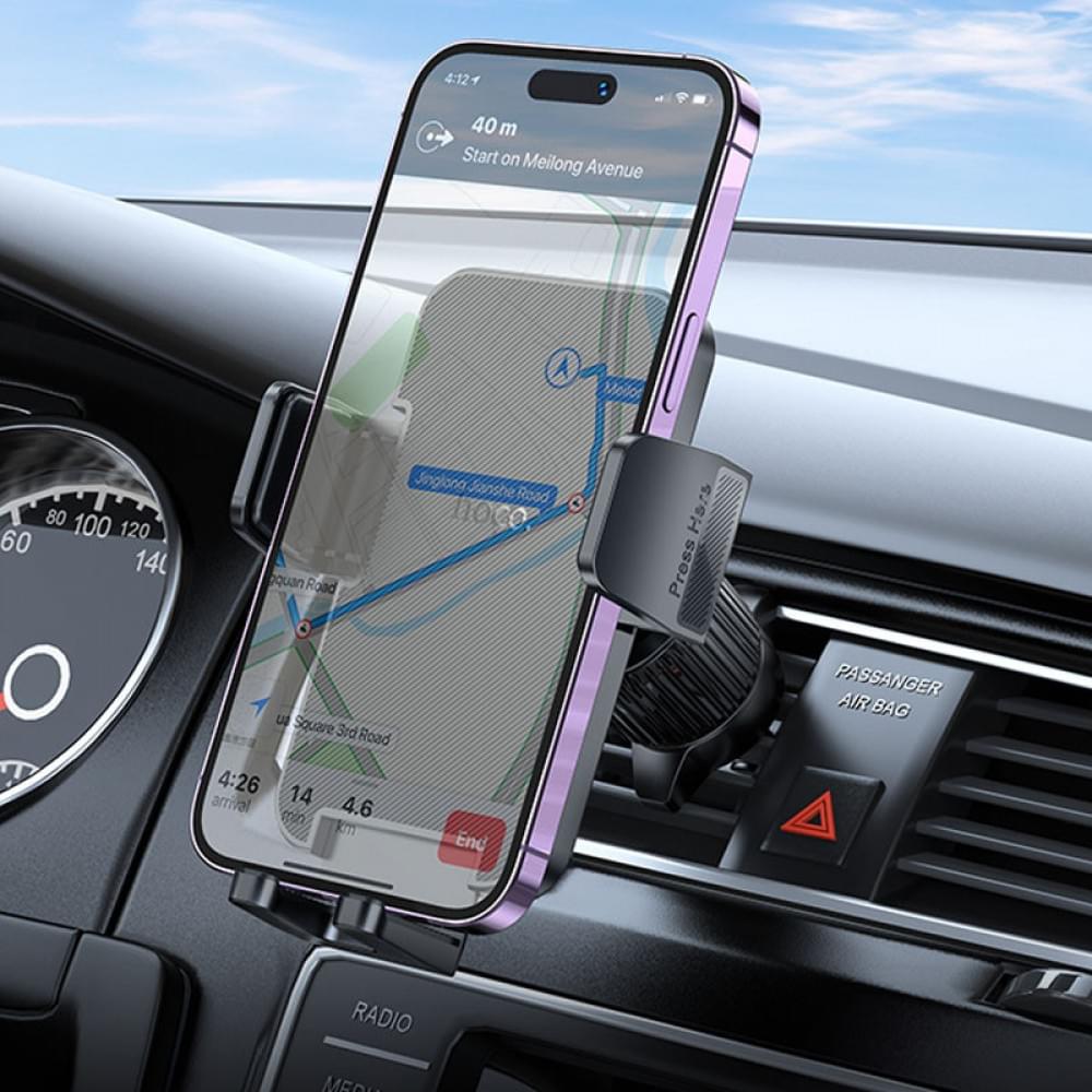 Автотримач Hoco H36 Cheeatag (air outlet) Black