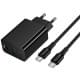 МЗП Hoco CS94A Leader PD20W+QC3.0 (1USB-A/1C) + кабель Type-C to Type-C Black