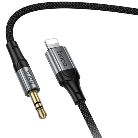 Аудіо кабель Aux Hoco UPA33A Nuevo (Lightning to AUX 3.5mm) (1.5m) Black