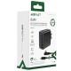 МЗП Acefast A37 PD100W+QC3.0 GaN (1USB-A/3C) + кабель Type-C to Type-C 2m Black