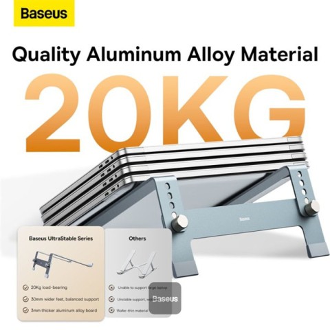 Підставка для ноутбуку Baseus UltraStable (4-Gear Adjustable) (B10053100811-00) Space grey