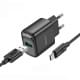 МЗП Hoco C140A Smart QC3.0 18W (1USB-A) + кабель USB to Type-C Black