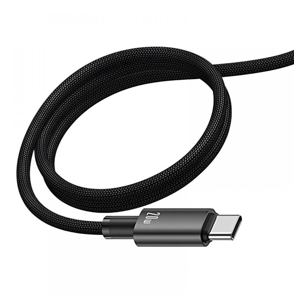 МЗП Usams US-CC261 GaN JC Ser. 20W (2USB-C) + кабель Type-C to Type-C Black