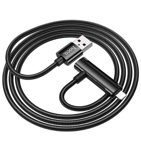 Дата кабель Hoco U135 Incredible 2in1 USB to Lightning/Type-C (1m) Black