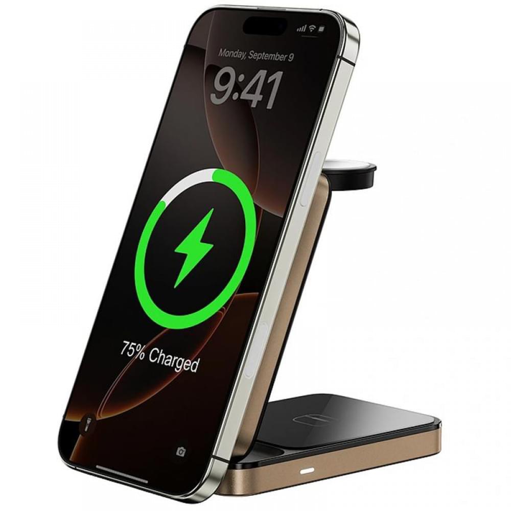 БЗП WIWU Wi-W038 Triple 3 in 1 wireless charger Gold