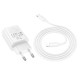 МЗП Hoco N62 Gentle PD30W (1USB-C) + кабель Type-C to Lightning White