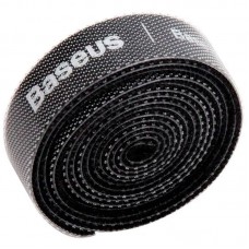 Лента липучка Baseus Colourful Circle Velcro strap (1m) (ACMGT-E) Чорний