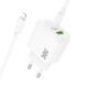 МЗП Hoco CS55A Surplus PD30W+QC3.0 (1USB-A/1C) + кабель Type-C to Lightning White