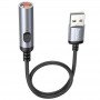 Портативний прикуриватель зажигалка Hoco UA30 USB Black