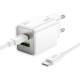 МЗП Hoco N46 Glorious PD20W+QC3.0 (1USB-A/1C) + Type-C to Type-C White