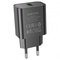 МЗП Borofone BA72A Spring QC3.0 (1USB-A) Black