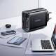 МЗП Usams US-CC296 GaN With Retractable Type-C Cable Xiang Ser. 30W (1USB-A/1C) Black