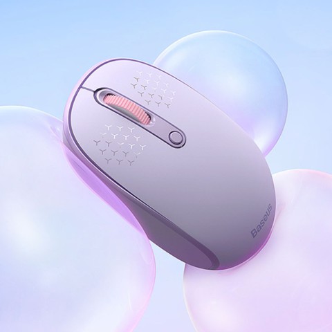 Миша бездротова Baseus F01B Tri-Mode Bluetooth + 2.4G (B01055503833) Purple