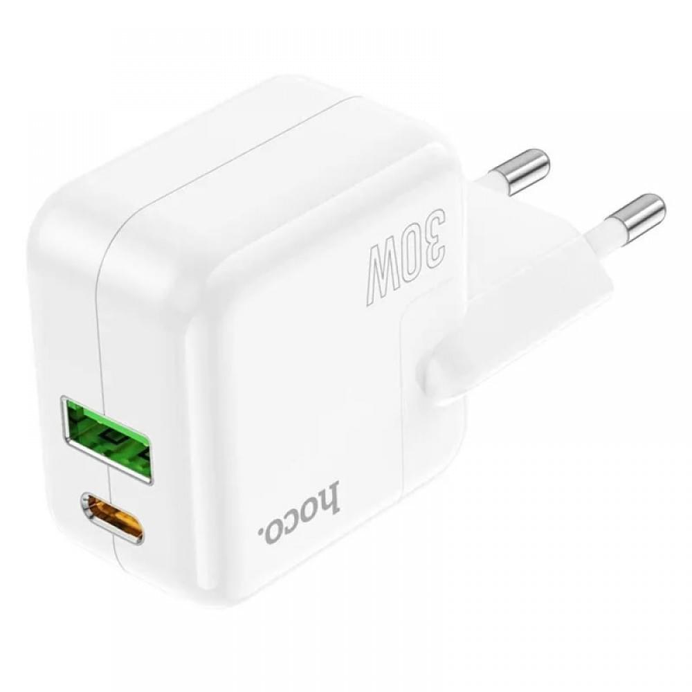 МЗП Hoco C111A PD 30W+QC3.0 (1USB-A/1C) White