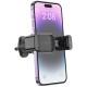 Автотримач Borofone BH106 Ascend pull clip (air outlet) Black / Metal gray