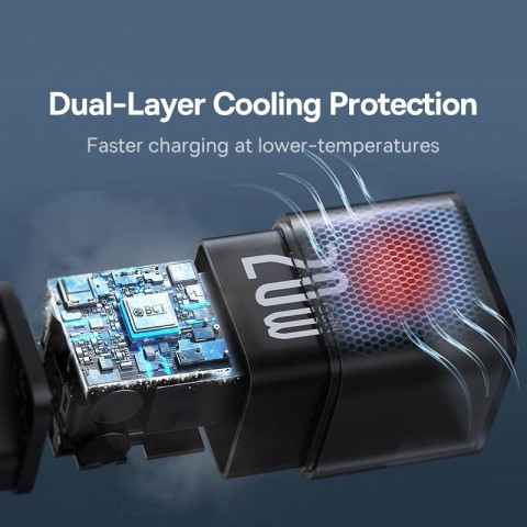 МЗП Baseus GaN5S OS 20W (1USB-C) (P10162503) Cluster Black