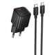МЗП Hoco N66 Ingenious PD35W (1USB-C) + кабель Type-C to Type-C Black