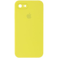 Чохол Silicone Case Square Full Camera Protective (AA) для Apple iPhone 6/6s (4.7") Жовтий / Bright Yellow
