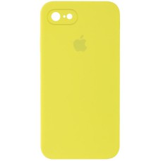 Чохол Silicone Case Square Full Camera Protective (AA) для Apple iPhone 6/6s (4.7") Жовтий / Bright Yellow