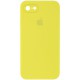 Чохол Silicone Case Square Full Camera Protective (AA) для Apple iPhone 6/6s (4.7") Жовтий / Bright Yellow
