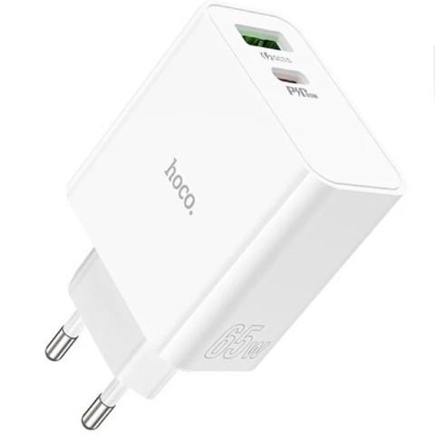 МЗП Hoco C113A Awesome PD65W (1USB-A/1C) White