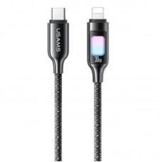 Дата кабель Usams US-SJ749 With Colorful Light TC Ser. Type-C to Lightning 30W (1.2m)