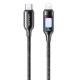Дата кабель Usams US-SJ749 With Colorful Light TC Ser. Type-C to Lightning 30W (1.2m)