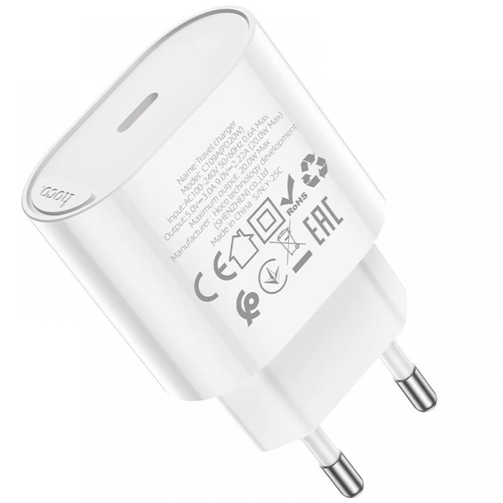 МЗП Hoco C109A Fighter PD20W (1USB-C) White