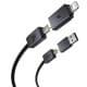Дата кабель Baseus Versatile Two-for-Two USB/Type-C to Type-C/Lightning 60W (2m) (P10383000) Cluster Black