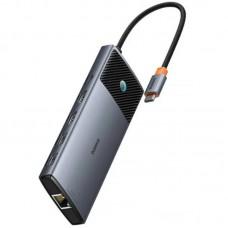 Перехідник HUB Baseus Metal Gleam Series II OS 10in1 (B00061800123-00) Cosmic Black