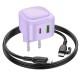 МЗП Borofone BAS22A Fortune PD20W+QC3.0 (1C1A) + Type-C to Lightning Purple