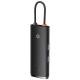 Перехідник HUB Baseus Lite Series 6in1 (Type-C to HDMI + 2xUSB 3.0 + PD+SD/TF) (WKQX05) Black Перехідник HUB Baseus Lite Series 6in1 (Type-C to HDMI + 2xUSB 3.0 + PD+SD/TF) (WKQX05) Black