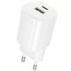 МЗП Borofone BA104A Pudding PD20W+QC3.0 (1USB-A/1C) White
