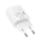 МЗП Hoco N63 Gentle PD30W+QC3.0 (1USB-A/1C) + кабель Type-C to Lightning White