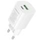 МЗП Borofone BA104A Pudding PD20W+QC3.0 (1USB-A/1C) White