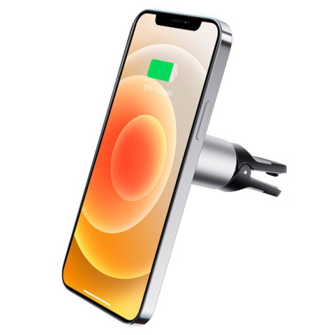 Автотримач з БЗП Borofone BH43 Magnetic 15W Black steel