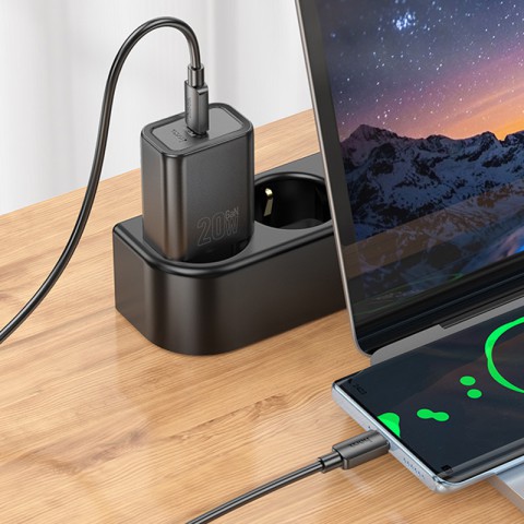МЗП Hoco N60 Gentle PD20W (1USB-C) Black