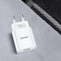 МЗП USAMS US-CC075 T18 Single USB Travel Charger (EU) Білий