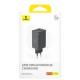 МЗП Baseus GaN6 Pro OS 65W (2USB-A/2C) + кабель Type-C to Type-C (P10162701) Black