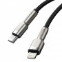 Дата кабель Baseus Cafule Series Metal Type-C to Lightning PD 20W (0.25m) (CATLJK-0) Black