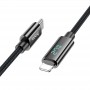 Дата кабель Hoco U125 Benefit 27W Type-C to Lightning (1.2m) Black