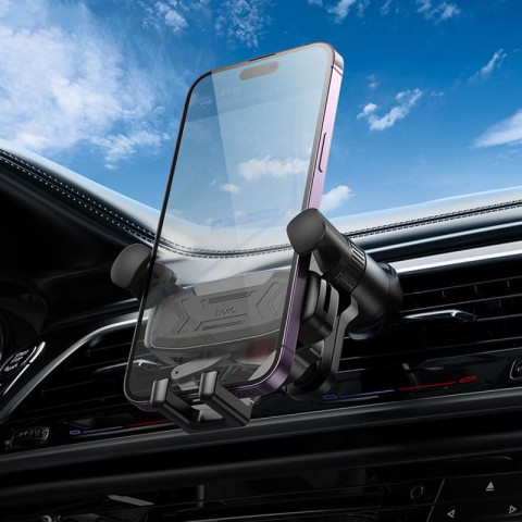 Автотримач Hoco H66 Gamble gravity linkage (air outlet) Black