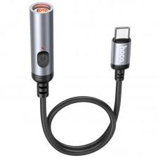Портативний прикуриватель зажигалка Hoco UA30 Type-C Black