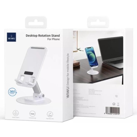 Підставка для планшетів WIWU ZM109 Desktoop Rotation Stand White
