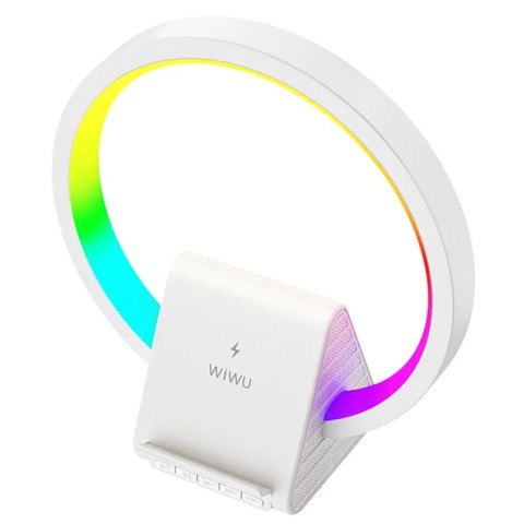 БЗП WIWU Wi-W021 2 in 1 Wireless Charger+Bluetooth Speaker White