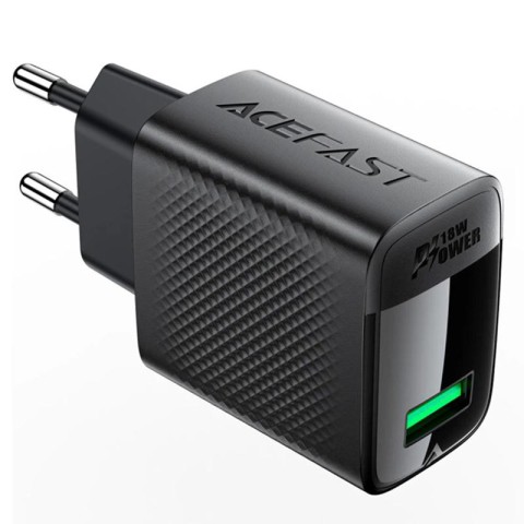 МЗП Acefast A90 QC3.0 18W (1USB-A) Black