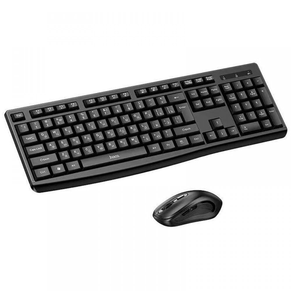 Бездротова клавіатура + миша Hoco DI94 Ultra Thin 2.4G Black