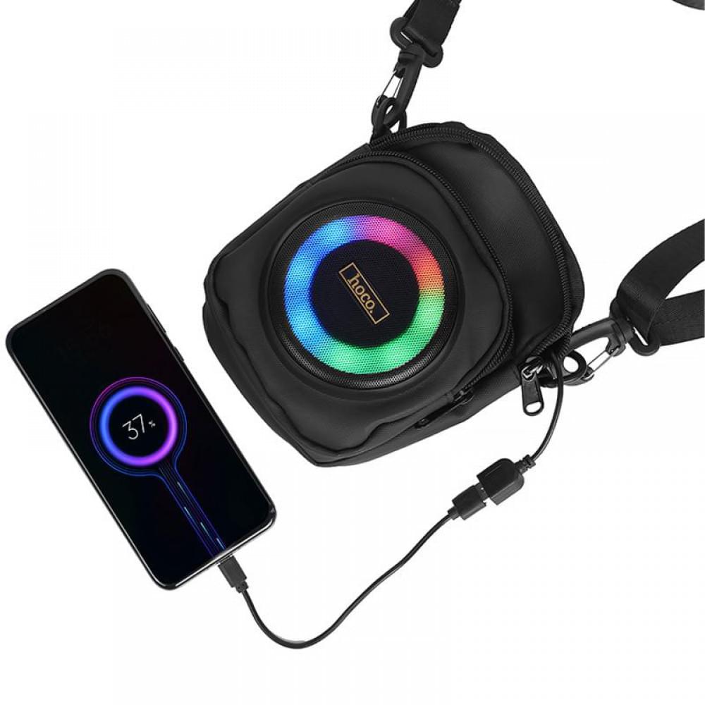 Сумка кросс-боди зі встроенной колонкой Hoco HC41 Wave Bass Black